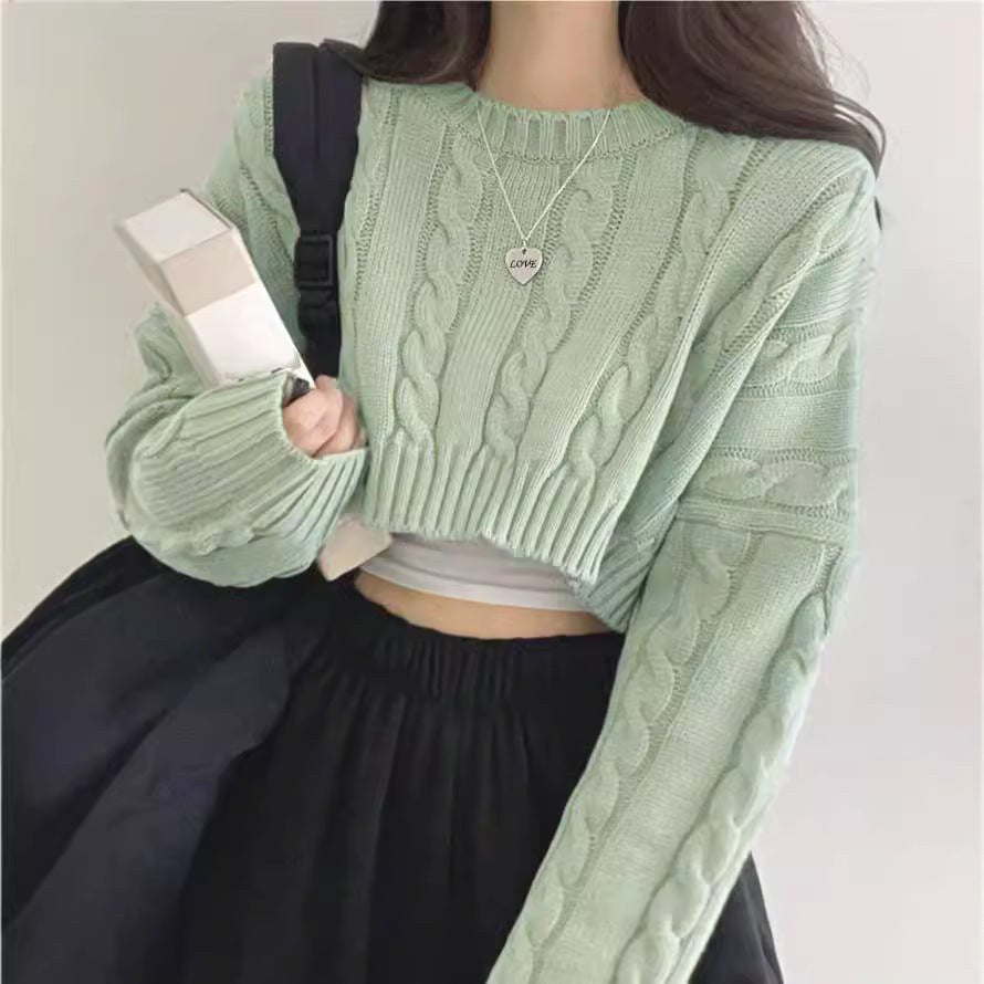 Opal | Women's Knit Sweater in Apricot