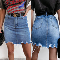 Opal | Women's Fringe Jeans in Denim Blue