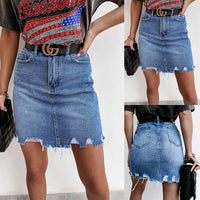 Opal | Women's Fringe Jeans in Denim Blue
