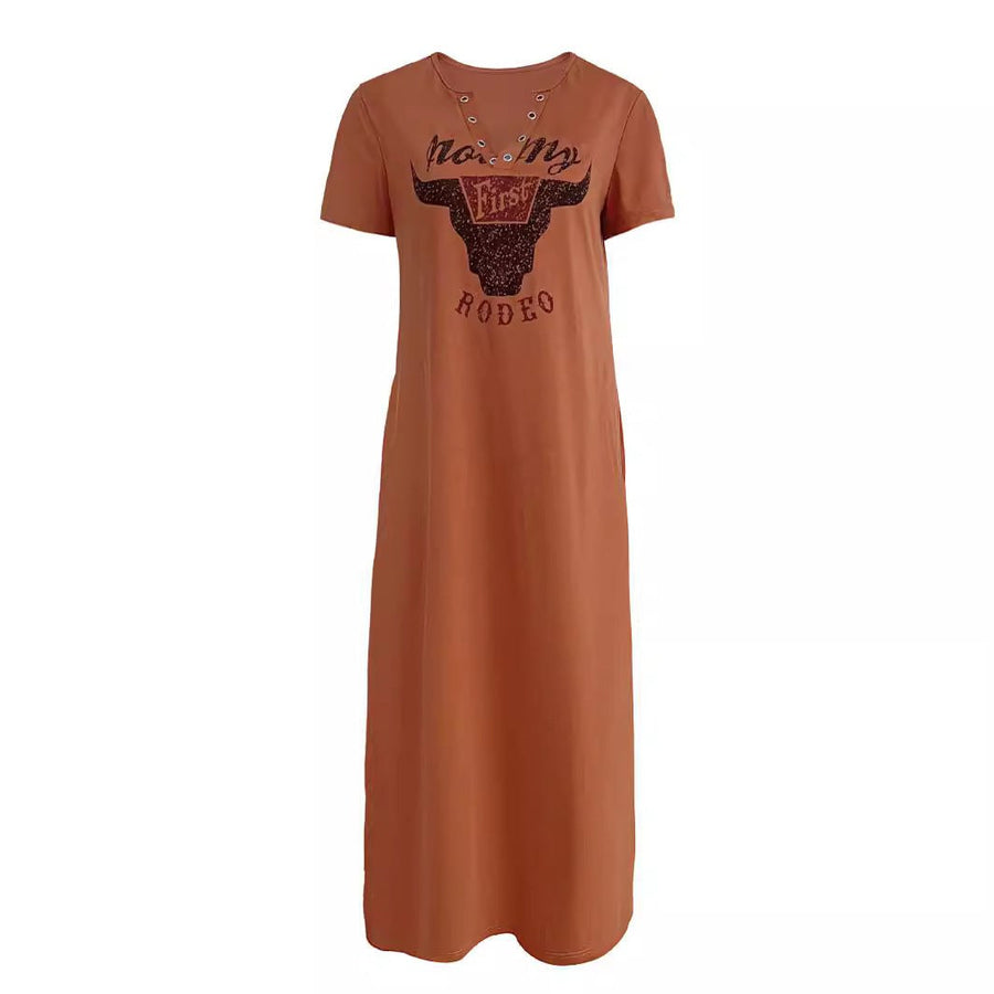 Ophelia | Women's Maxi Dress in Orange