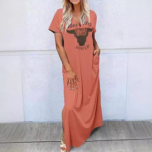 Ophelia | Women's Maxi Dress in Orange