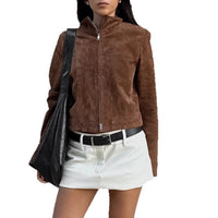 Oriana | Women's Modern Jacket in Brown