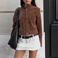 Oriana | Women's Modern Jacket in Brown