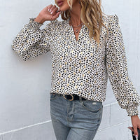 Oriane | Women's Ruffle Detail Elegant Blouse in White