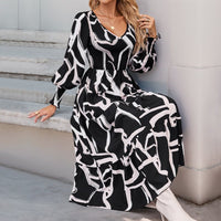 Ottavia | Women's Voluminous Modern Maxi Dress in Black