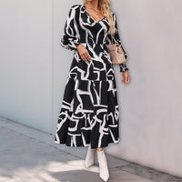 Ottavia | Women's Voluminous Modern Maxi Dress in Black