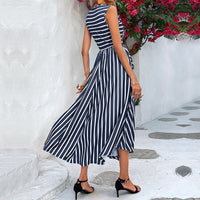 Ottilia | Women's Flowing Striped Fashionable Maxi Dress