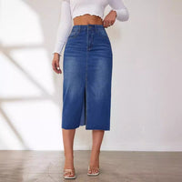 Paloma | Women's Slit Jeans in Blue