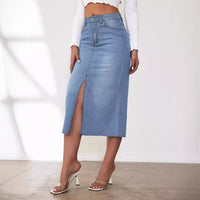 Paloma | Women's Slit Jeans in Light Blue