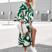 Pandora | Women's Waist Belt Belted Fashionable Shirt Dress
