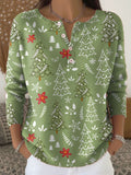 Pascale | Women's Holiday Print Blouse