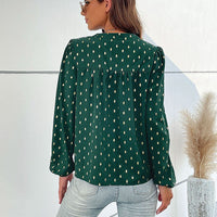 Pasqualina | Women's Elegant Blouse in Pine Green