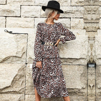 Pasqualine | Women's Ruffle Detail Fashionable Maxi Dress in Apricot