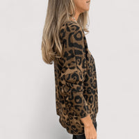 Patience | Women's Leopard Print Pattern Blouse