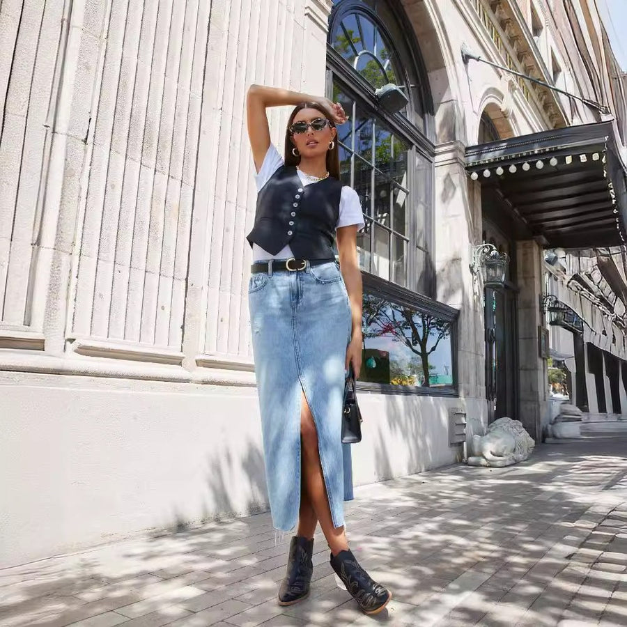Patience | Women's Slit Fashionable Casual Jeans