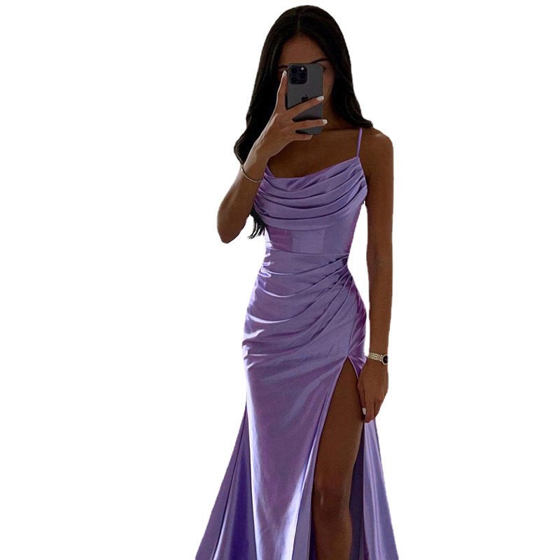 Patrizia | Women's Elegant Chic Maxi Dress in Light Purple