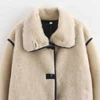 Pauline | Women's Cozy Pockets Modern Jacket in Beige