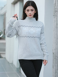 Peony | Women's Cozy Sweater in Light Gray