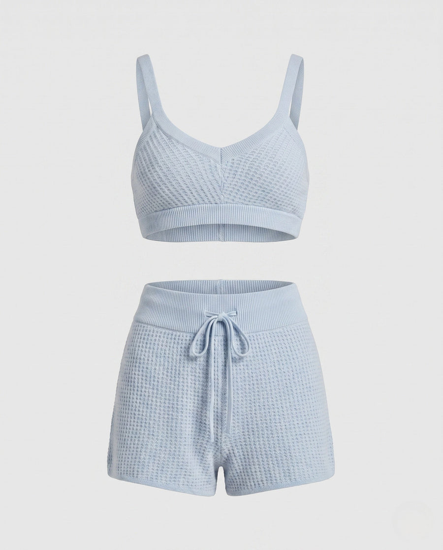 Perlita | Women's Comfortable Shorts in Sky Blue