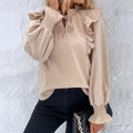 Perrine | Women's Ruffle Detail Elegant Blouse