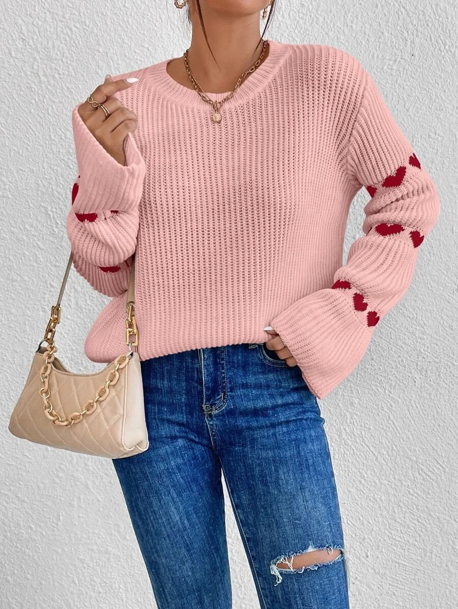 Persephone | Women's Cozy Knit Sweater in Pink