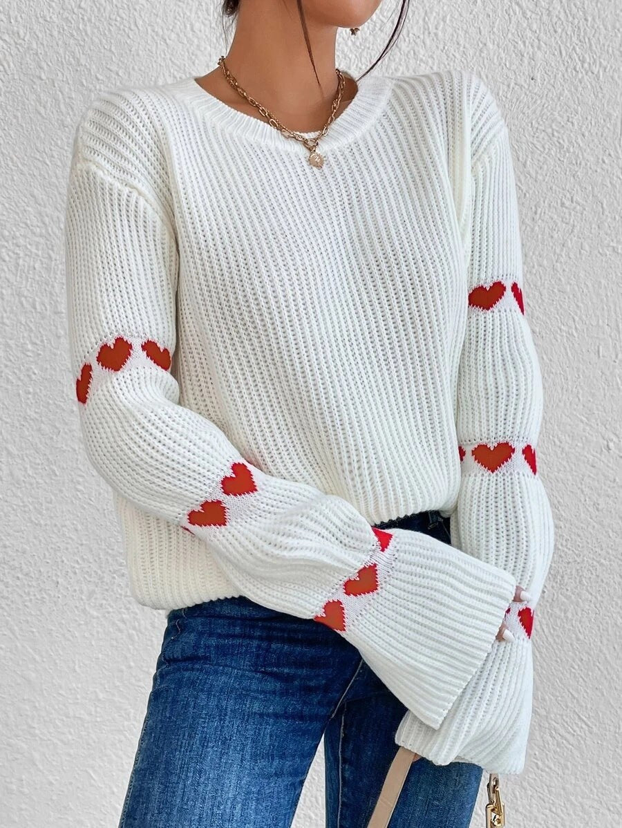 Persephone | Women's Cozy Knit Sweater in White