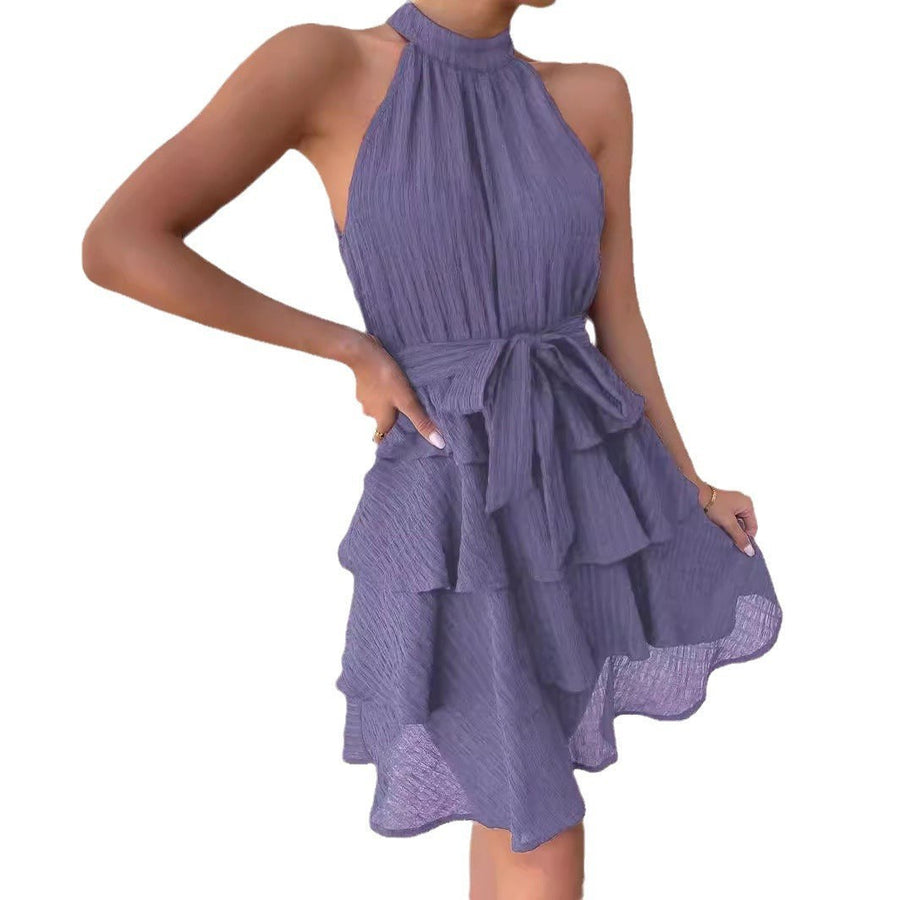 Petra | Women's Waist Belt Belted Dress – Casual Dress