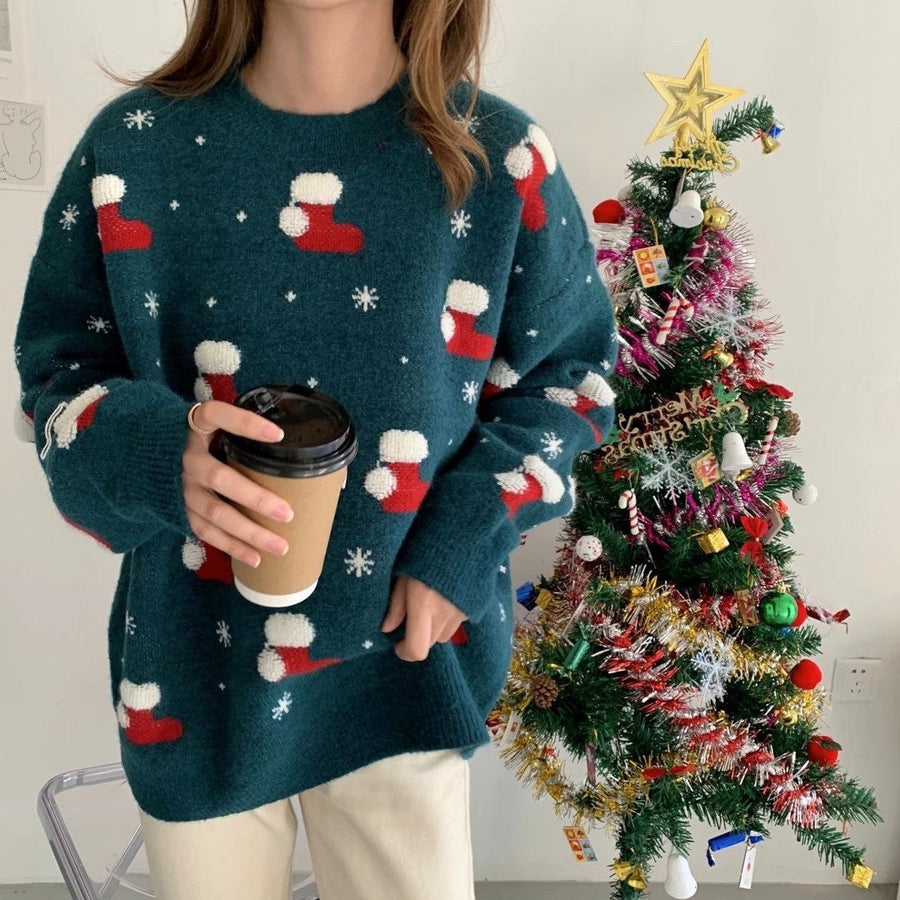 Petra | Women's Cozy Sweater in Peacock Green