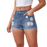 Petronella | Women's Casual Shorts in Light Blue
