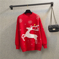 Petronella | Women's Cozy Sweater in Red