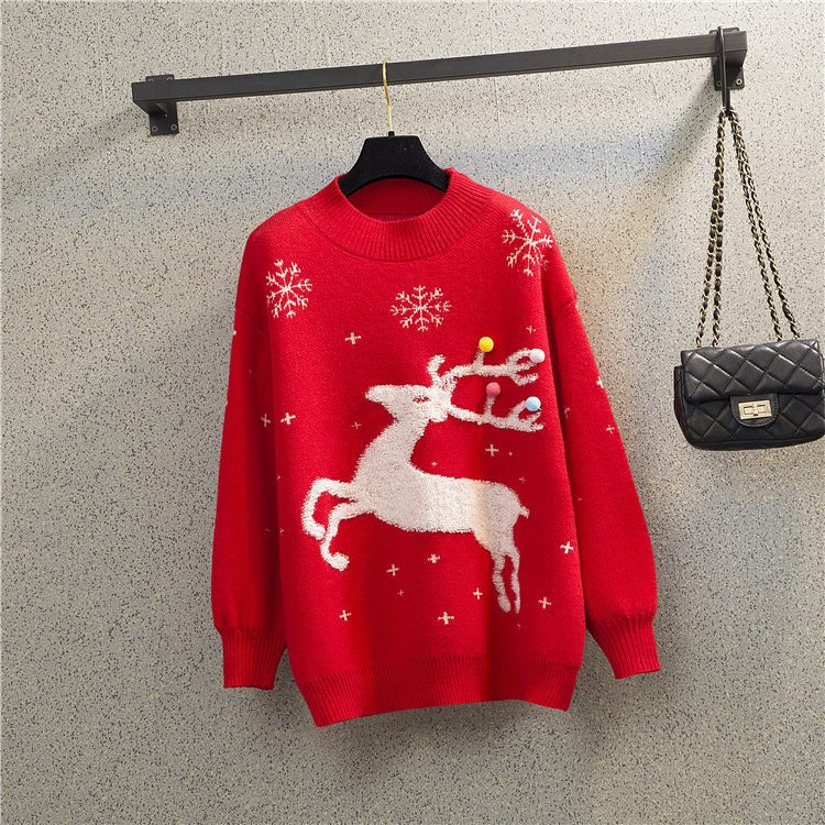 Petronella | Women's Cozy Sweater in Red
