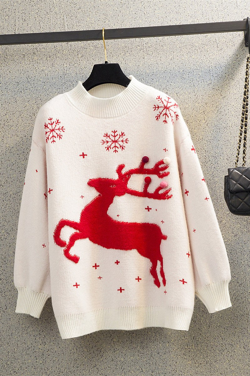 Petronella | Women's Cozy Sweater in White
