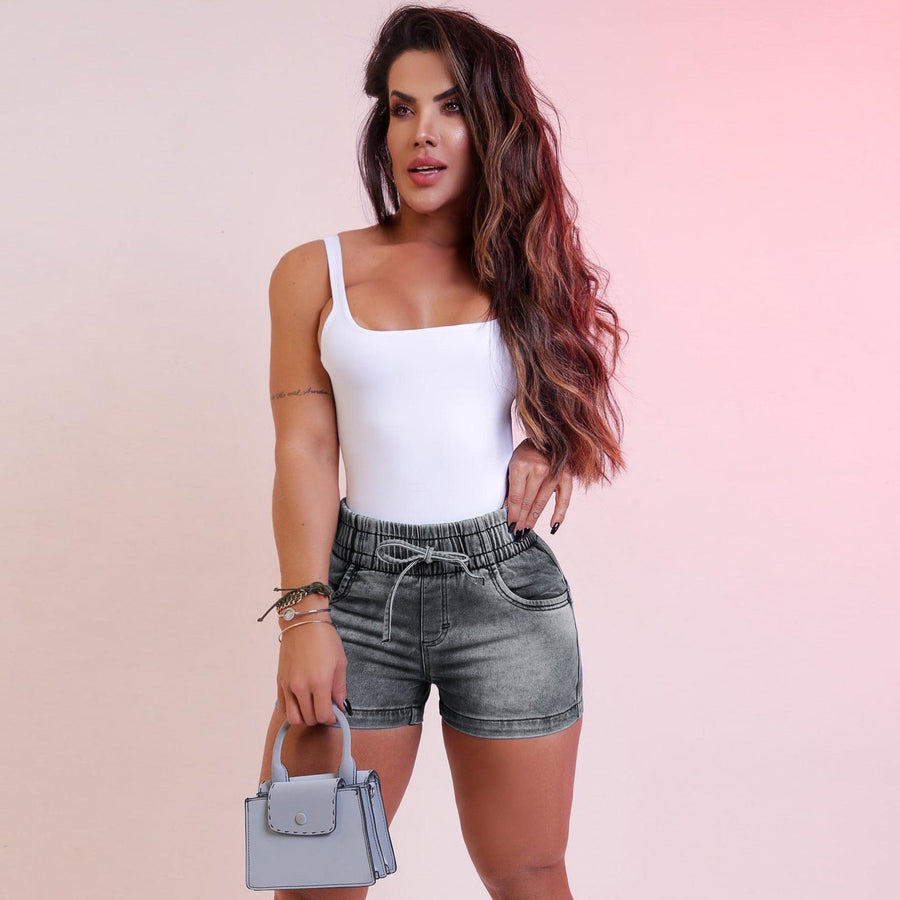 Phaedra | Women's Elastic Waist Drawstring Shorts