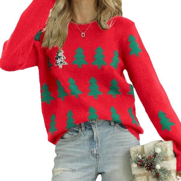 Phaedra | Women's Cozy Sweater in Red