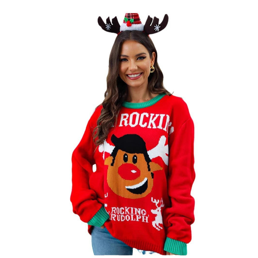 Phoebe | Women's Cozy Sweater in Red