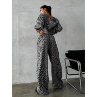 Praxedes | Women's Two-Piece Set in Leopard