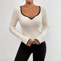 Priscilla | Women's V-Neck Long Sleeve Bodysuit