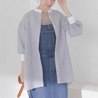 Priscille | Women's Oversized Shirt in Black
