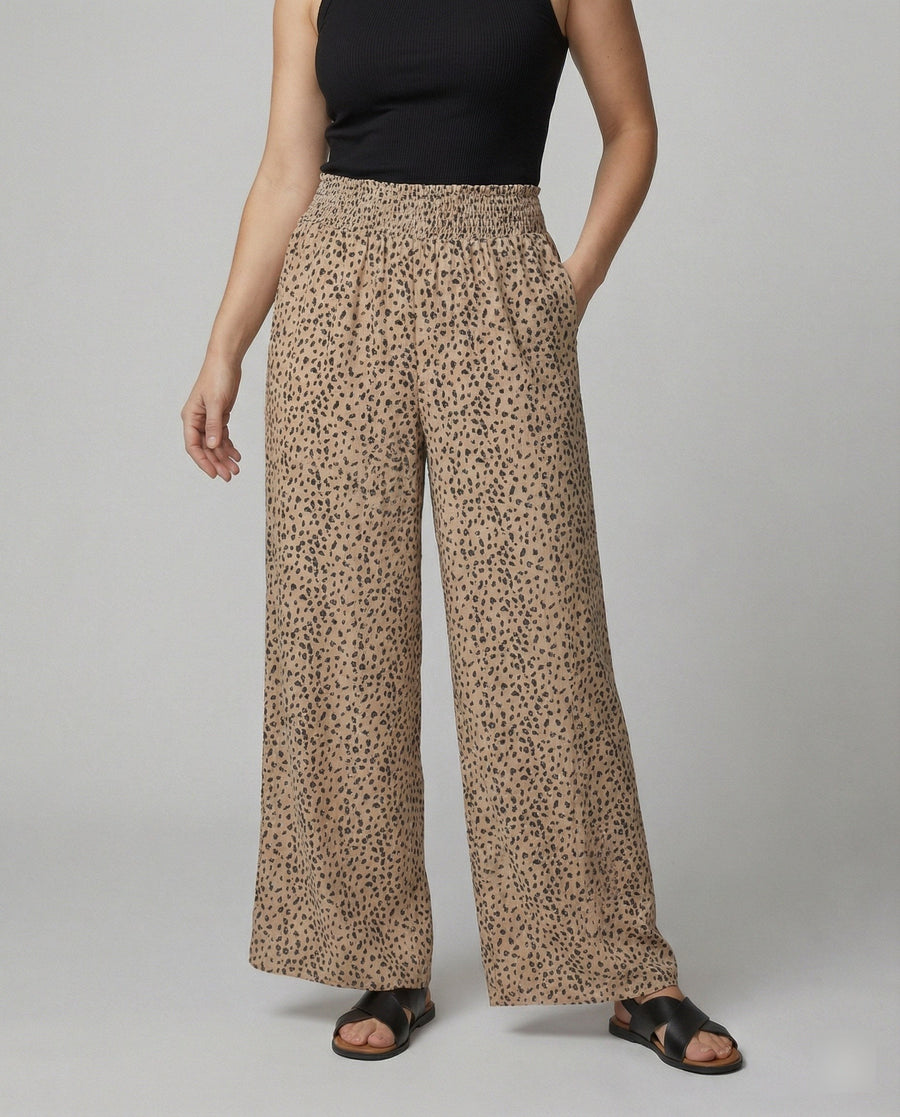 Prospera | Women's Elastic Waist Pants – Dress Pants in Khaki