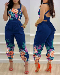 Prudence | Women's Tailored Jumpsuit in Blue