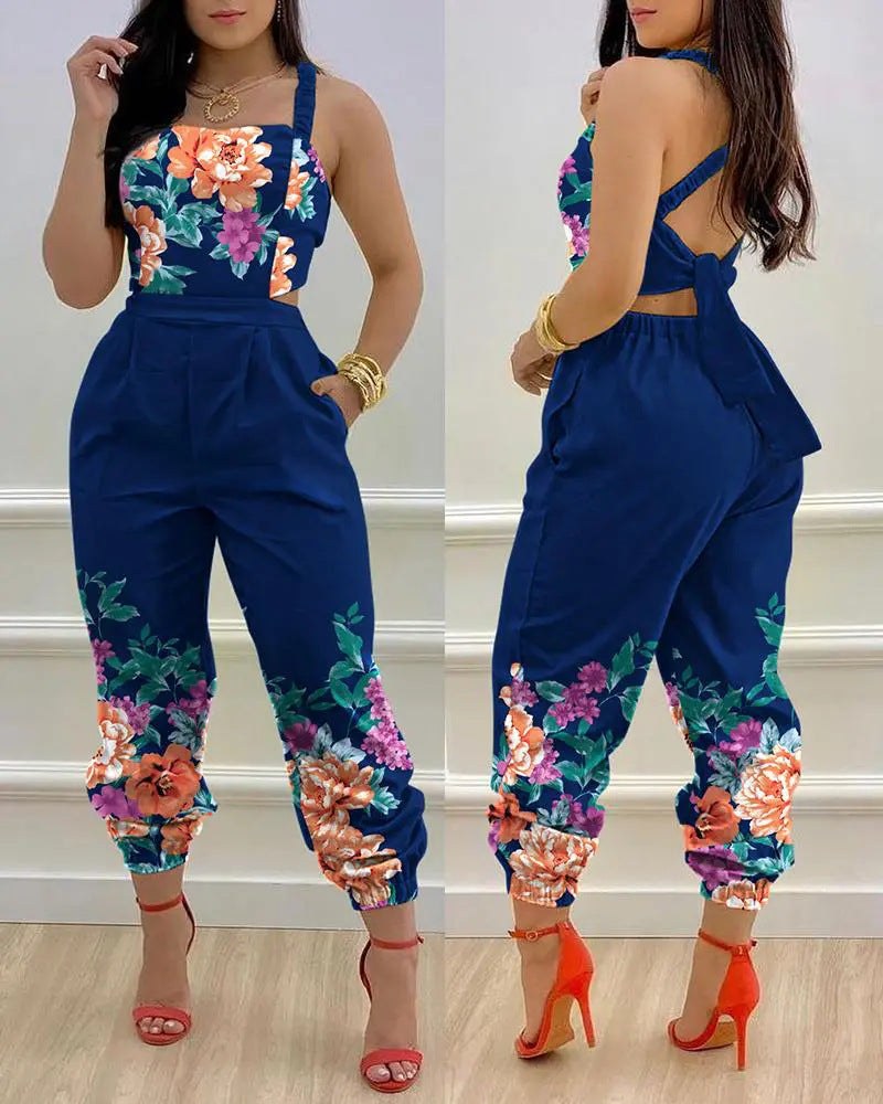 Prudence | Women's Tailored Jumpsuit in Blue