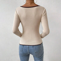 Prunella | Women's V-Neck Long Sleeve Bodysuit