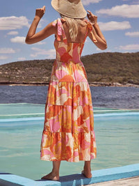 Quenby | Women's Halter Sleeveless Midi Sundress