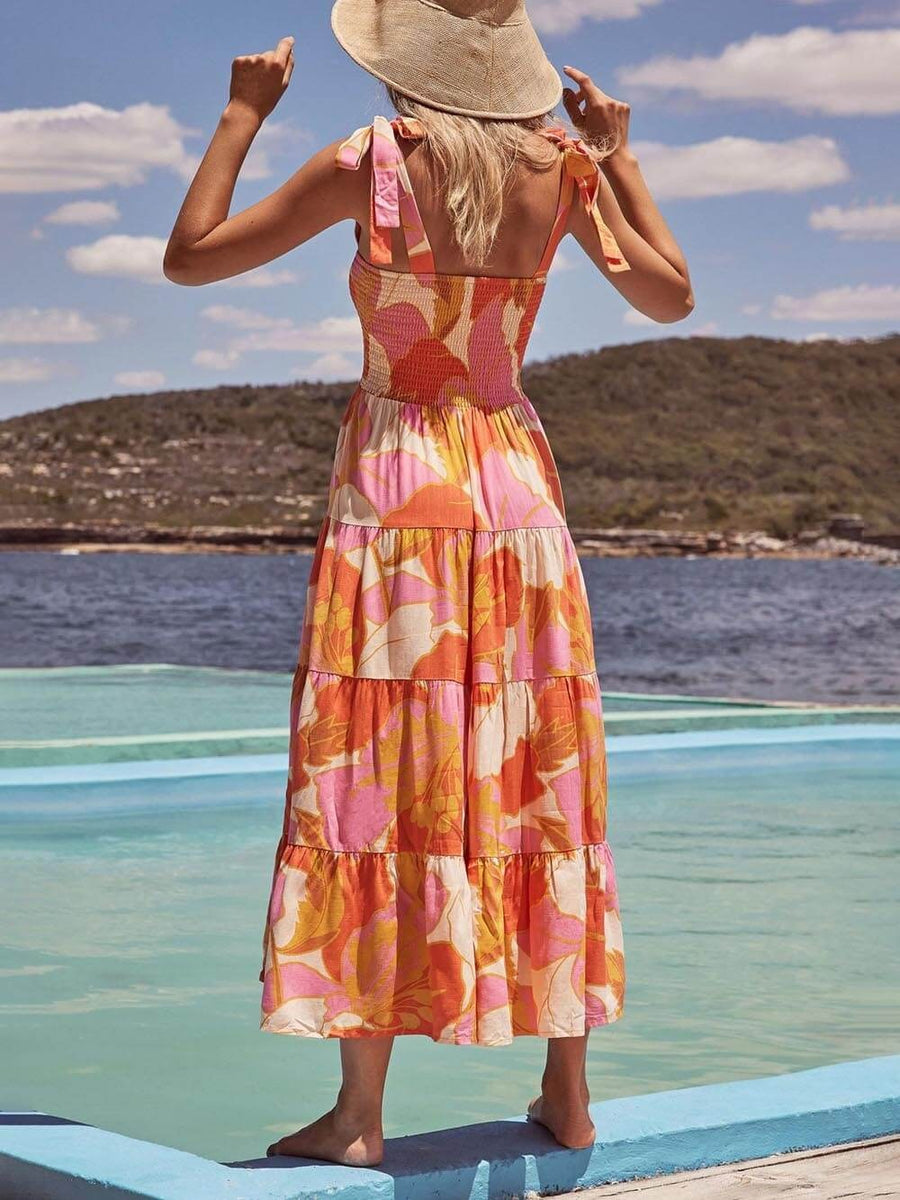 Quenby | Women's Halter Sleeveless Midi Sundress