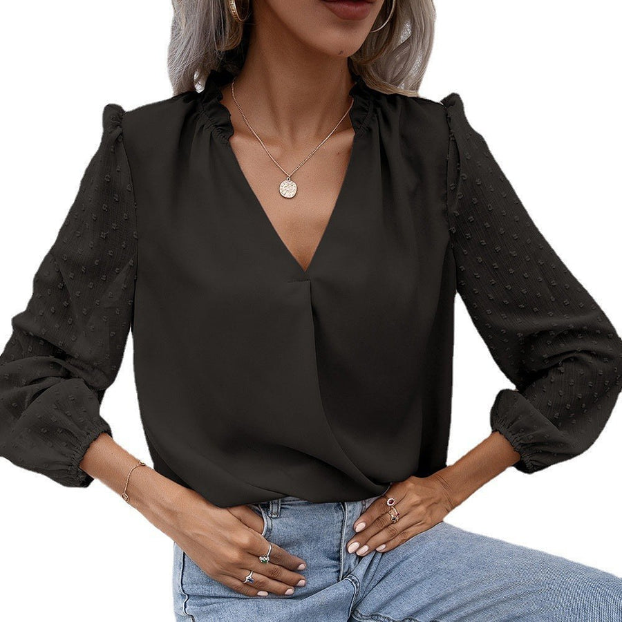 Querida | Women's Textured Elegant Blouse