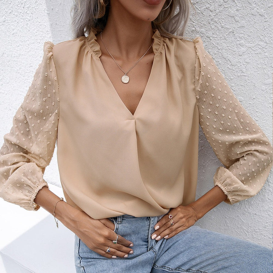 Querida | Women's Textured Elegant Blouse