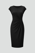 Quintina | Women's Round Cap Sleeve Midi Sundress – Midi Dress