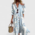 Rafaela | Women's Botanical Long Sleeve Boho Maxi Dress