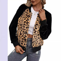 Raimonde | Women's Leopard Print Elegant Jacket in Khaki