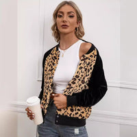 Raimonde | Women's Leopard Print Elegant Jacket in Khaki